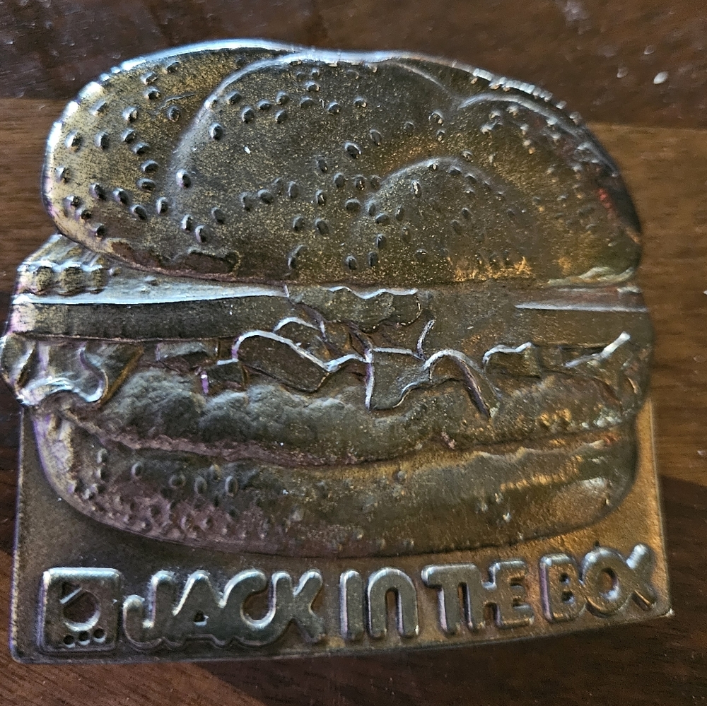 Jack In The Box Fast Food Restaurant Vintage Belt Buckle